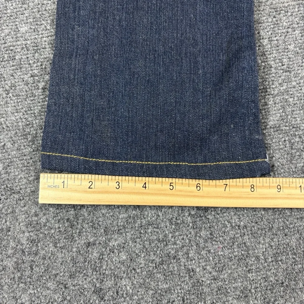 Vintage Y2K Juniors Roca Wear Flare Jeans Size 7 Sequin Gold Pockets Hip hop NWT